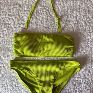 Michael Kors Vibrant Lime Green Bikini Set NEW! Size S